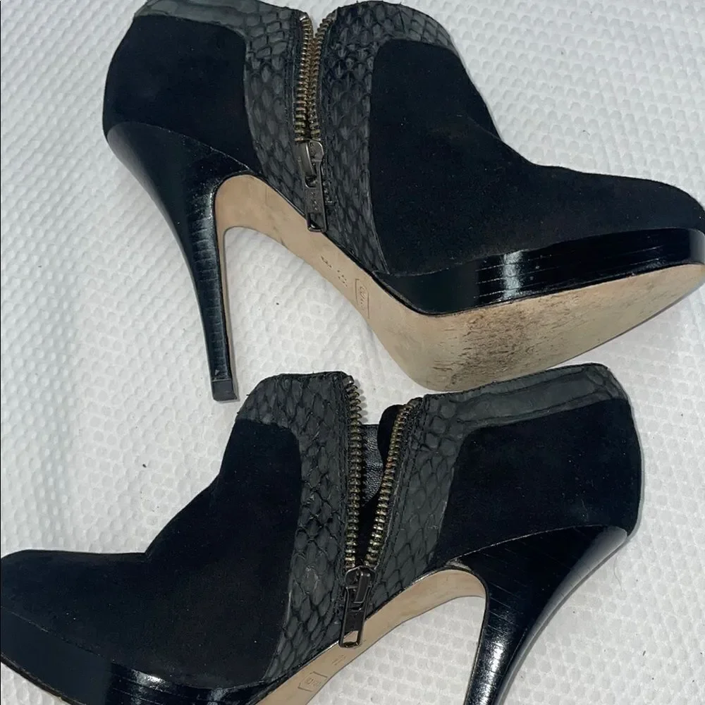 Coach Beatrice Black Ankle Booties